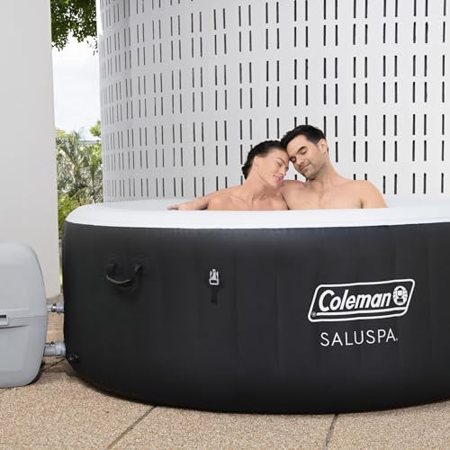 Coleman Inflatable Hot Tub Portable Outdoor Spa Black