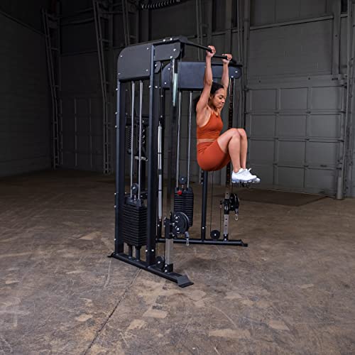 Body-Solid Functional Trainer - Dual 160lb Weight Stacks Black