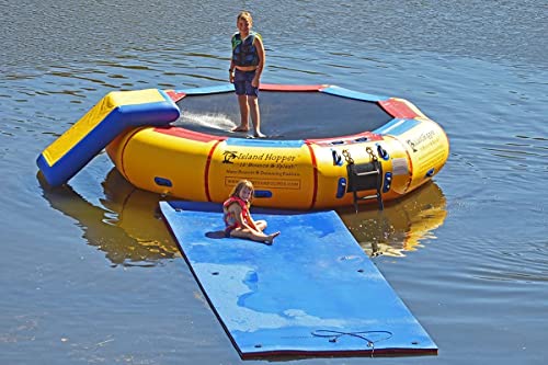 Island Hopper 13' Bounce N Splash Padded Water Bouncer Yellow