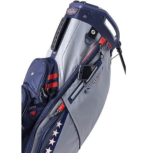 Sun Mountain 2024 C-130S Golf Stand Bag Grey/Navy PATRIOT