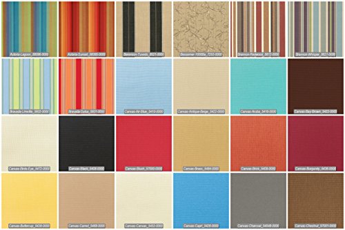TeakStation Sunbrella Fabric Seat & Back Cushions for Sofa, Lounge Chairs & Ottomans
