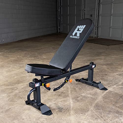 Rugged Strength & Fitness Power Rack with Extended Half Rack Package Black