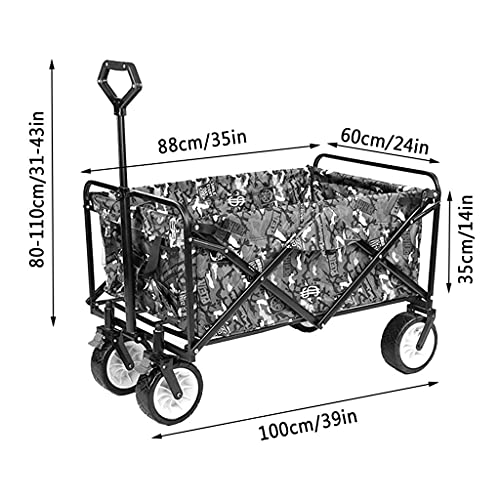 5sssallefaa Folding Utility Wagon Heavy Duty Camping Cart