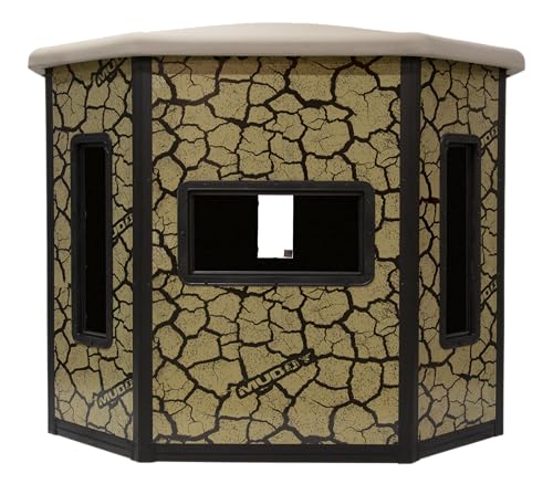 MUDDY Penthouse Box Blind Steel Wall Construction Cracked Mud Camo Multicolor