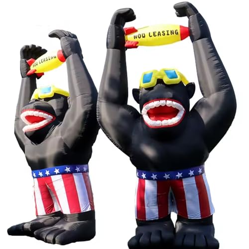 HOAELOS Inflatable Giant Gorilla Rocket 20 Feet for Advertising and Parties
