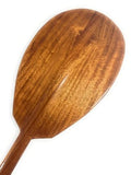 Tikimaster Light Blonde Curly Koa Outrigger Paddle 60 Inch Steersman Made in Hawaii