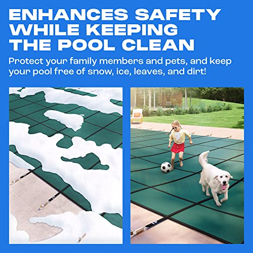 Yankee Pool Safety Inground Pool Cover Green