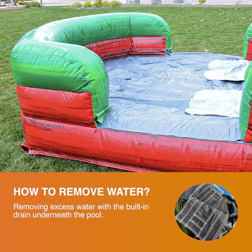 JumpOrange Midnight Commercial Bounce House Water Slide Combo with Blower
