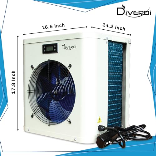 Diverdi Mini Swimming Pool Heat Pump 16000BTU White