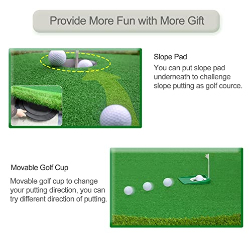 Chriiena Golf Putting Green Mat Large Professional Green