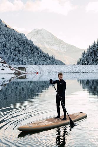 Paddle North PORTAGER Inflatable Stand-Up Paddleboard Kit Wood Grain