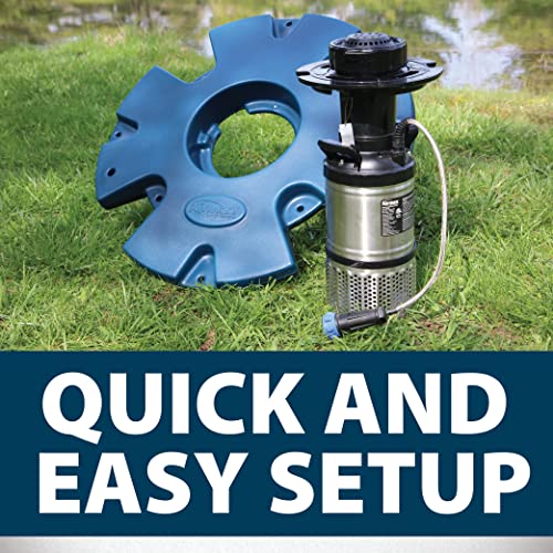 Airmax EcoSeries Floating Fountain Kit with 1/2 HP Pump and Nozzles Blue