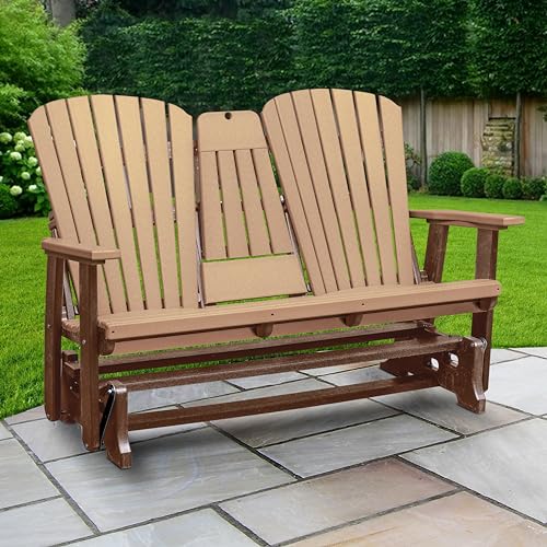American Furniture Classics Two Person Glider Cedar and Tudor Brown