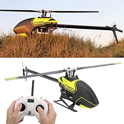 Shanrya FW200 Remote Control Helicopter 6CH Self Stabilizing Yellow