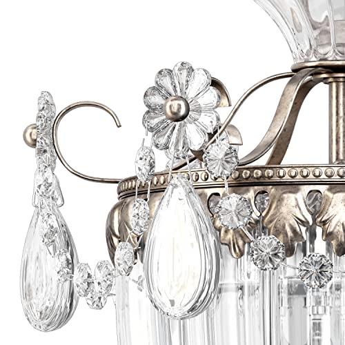 Schonbek Bagatelle 1 Light Pendant Antique Silver with Clear Swarovski Crystals