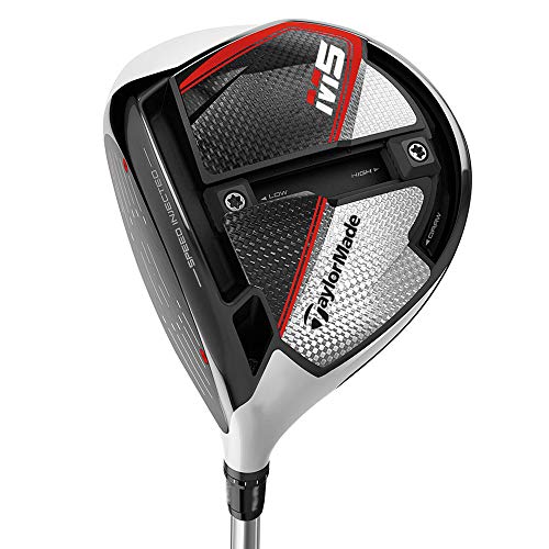 TaylorMade Golf M5 Driver 9.0 Loft Left Hand Stiff Flex Mitsubishi Tensei CK Orange 60 Matte Black/Silver