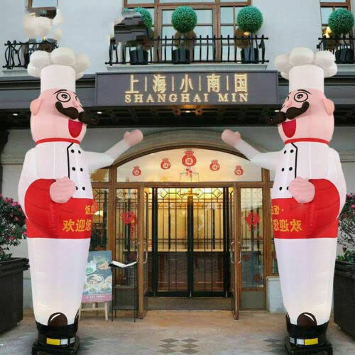 Air Dance Star Inflatable Chef Lights Dancing Balloon Doll Arch