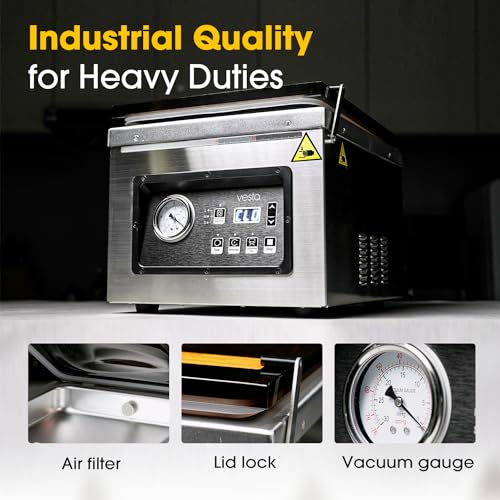 V Vesta Precision 12 Inch Chamber Vacuum Sealer DP12 Heavy Duty