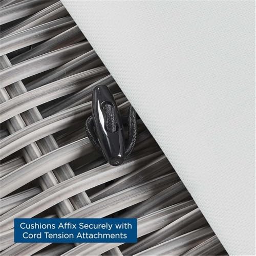 Modway Conway Outdoor Patio Wicker Rattan Chaise Lounge Light Gray White