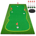Facy Golf Putting Green Mat Indoor/Outdoor 5X10ft Green