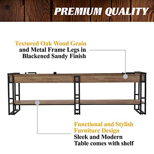 Barrington Billiards 9' Lexington Shuffleboard Table Scratch-Resistant Wood Grain/Black