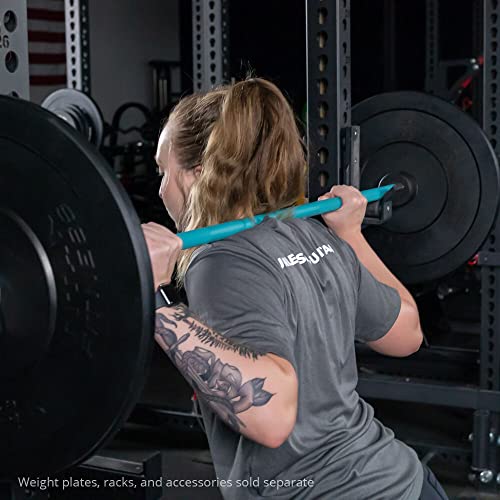 Titan Fitness Women's Teal Cerakote 15 KG 25MM Barbell - USA Made Multipurpose Bar
