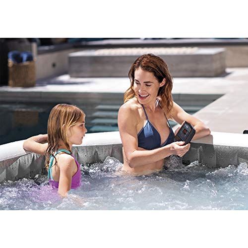Intex PureSpa Greywood Deluxe 85" x 25" Inflatable 6 Person Hot Tub Greywood