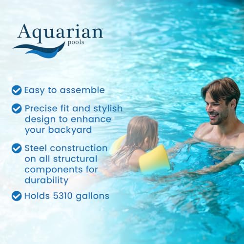 Aquarian Phoenix 15'x52" Steel Frame Above-Ground Pool Grey