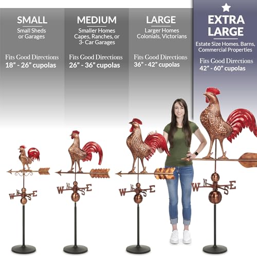 Good Directions Extra Large Barn Rooster Weathervane