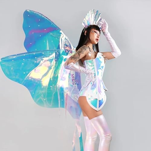 HoHoHuo Nightclub Gogo Dancer Costume Multicolored Medium