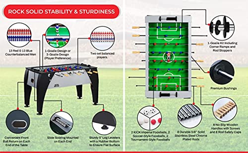 KICK Legend 55" Foosball Table Gray