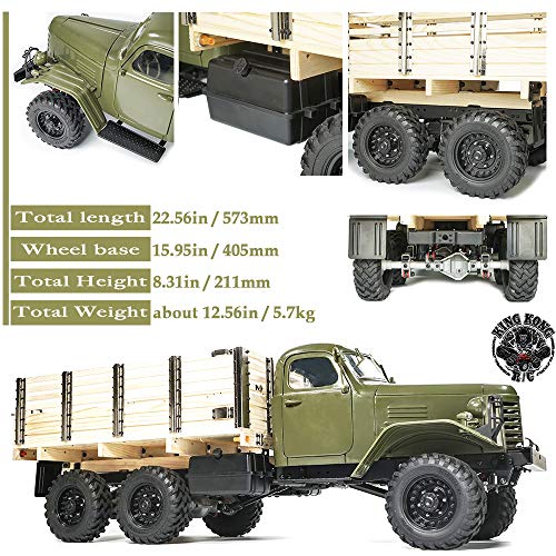 Kingkong RC 1/12 Scale CA30 6x6 Soviet Truck Metal Chassis KIT Multicolour