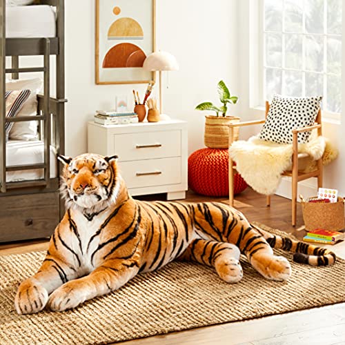 burton+BURTON Giant Plush Lying Tiger 8ft Multicolor