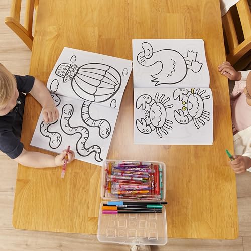 ECR4Kids Rectangular Hardwood Table & Chairs Set Honey