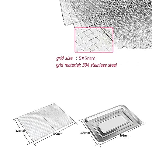 HQHAOTWU 20-Layer Stainless Steel Food Dehydrator Silver