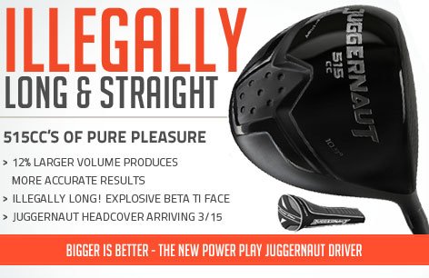 Juggernaut Big Tall Driver Extra Long XL XXL Golf Club 515cc All Black