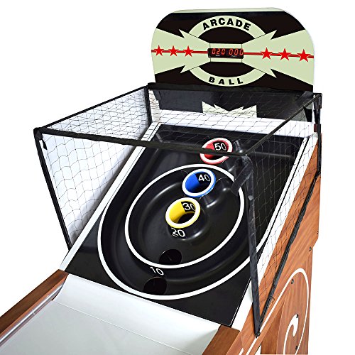 Hathaway Boardwalk 8-ft Arcade Ball Table Oak with LED Lighting