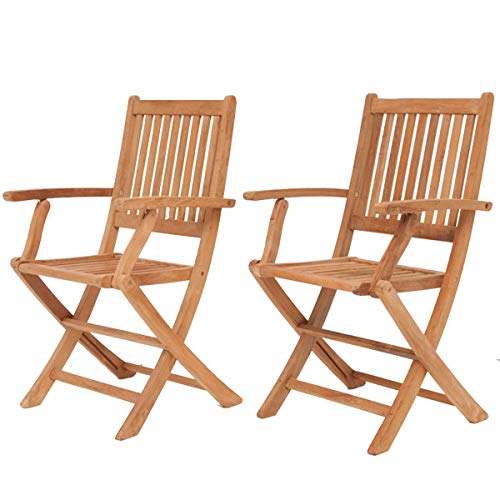 Amazonia Hamburg 9-Piece Rectangular Patio Dining Set Certified Teak Light Brown