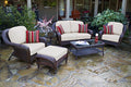 Tortuga Outdoor Sea Pines 6 Piece Patio Sofa Conversation Set Java