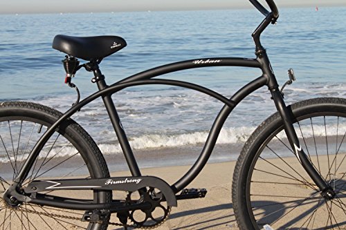 Firmstrong Urban Men's Beach Cruiser Bike Single Speed 26 Inch Aluminum Matte Black