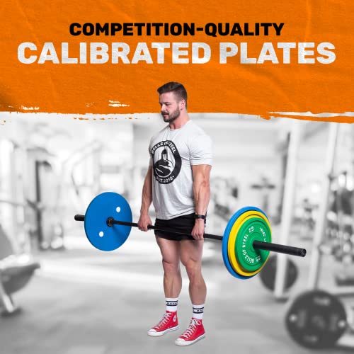 Bells of Steel Calibrated Machined Iron Powerlifting Weight Plates - 459kg Set