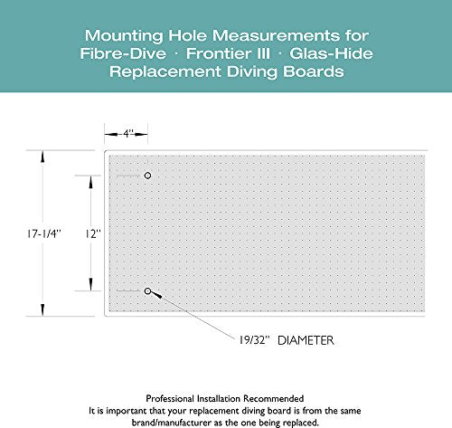 S.R. Smith Frontier III Replacement Diving Board 8-Feet Radiant White