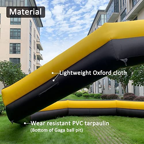 V-infla 26ft Giant Gaga Ball Pit Inflatable with Blower Yellow+Black