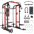 Hipicute Power Cage Smith Machine 2400 LBS All-in-One Red