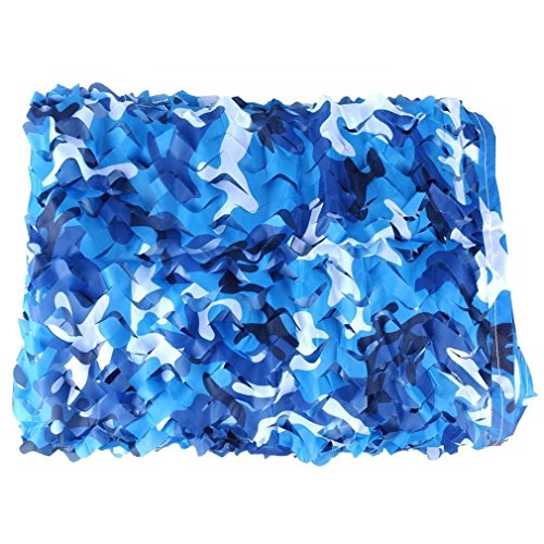 WarmHeartting Camouflage Net Blue Ocean Camo for Photography Background & Hunting Blinds