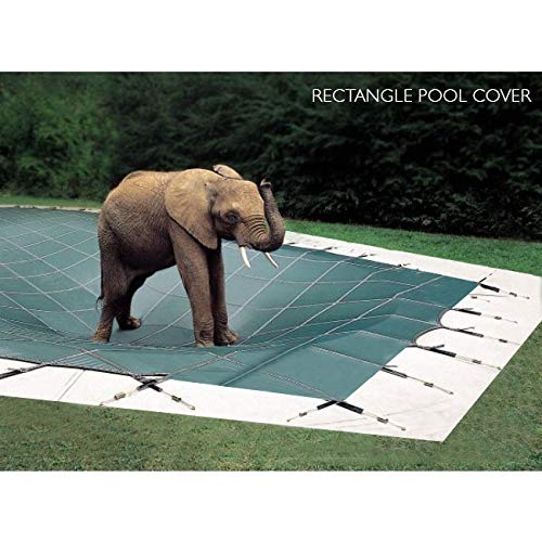 Loop-Loc Safety Swimming Pool Cover Super Dense II Mesh Green 20'x40' Rectangle Plus Extension