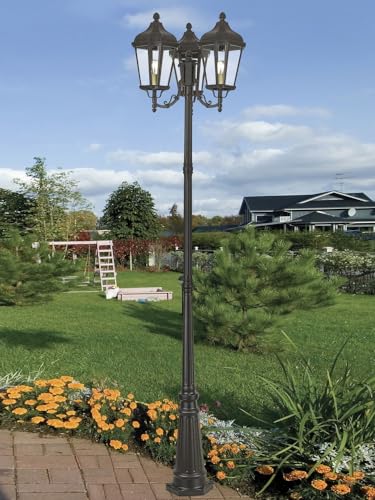 Livex 3 Light Outdoor Post Light Bronze