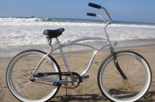 Firmstrong Urban Man Alloy Beach Cruiser Bicycle Silver