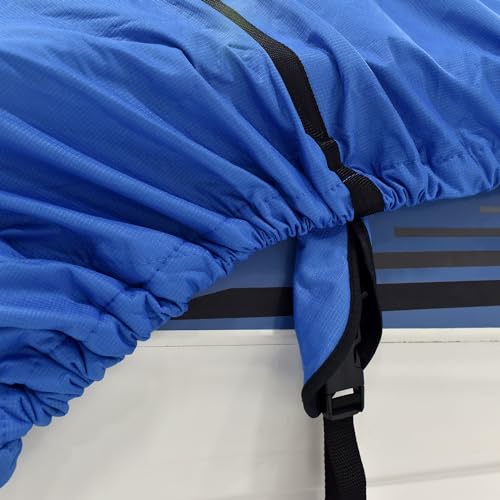 Budge American Flagship Ripstop Boat Cover V-Hull Fishing Boats 22'-25' Long Blue