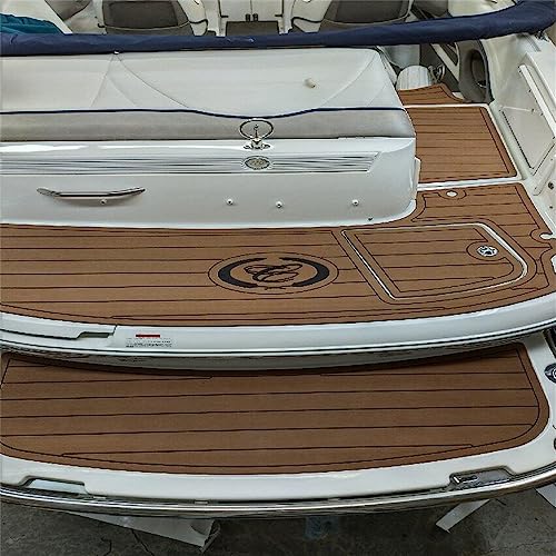 Zomanon Boat EVA Faux Teak Decking Floor Mat for 2002 Cobalt 246 Swim Platform - Color Options Available
